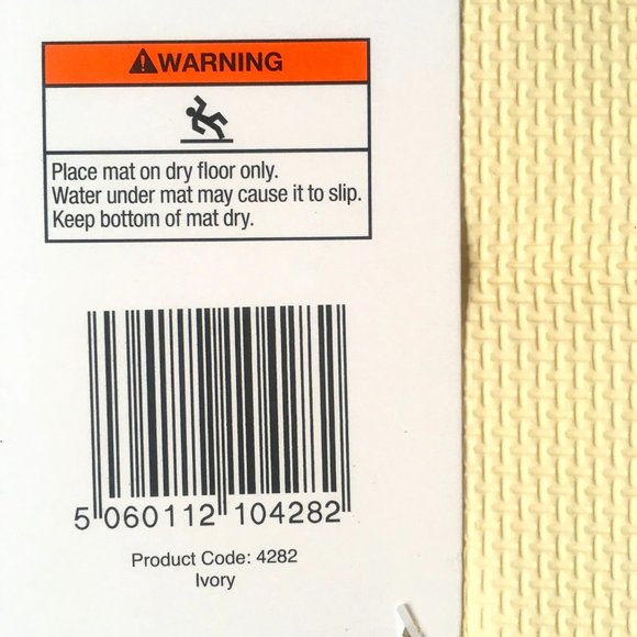 brand new IVORY 24”x58" Ultimate Performance MICRODRY Quilted Memory Foam Runner - Picture 6 of 7